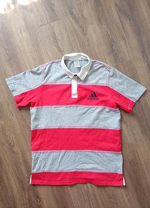 Брендовая футболка поло adidas.