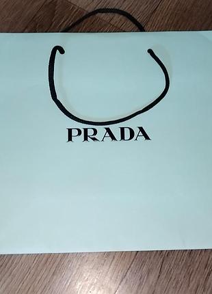 Prada бумажный пакет, паперовий пакет prada, подарочный пакет, упаковка