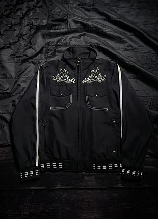 Rare 00s adidas embroidery western/flowers style nylon jacket