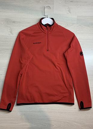 Чоловіча фліска mammut оригінал чудова тепла флісова кофта спортивна outdoor трекінг туризм легка базова розмір s / ua 44–46
