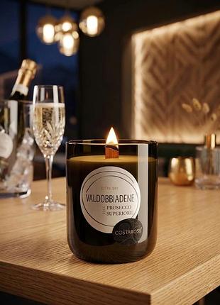 Свічка prosecco, соєвий віск, велика, неймовірний аромат!