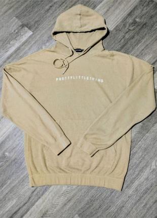 Чоловіче бежеве худі prettylittlething, розмір xl.