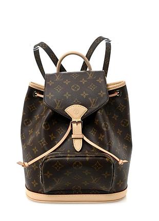 Рюкзак louis vuitton montsouris женский коричневый луи витон рюкзачок канва монограма