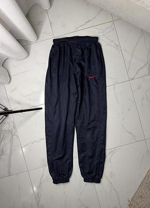Вінтажні спортивні штани nike на підкладці-сітці / балонові штани м