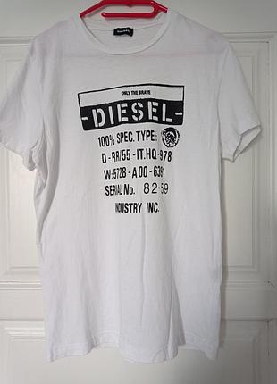 Футболка чоловіча біла diesel р.м