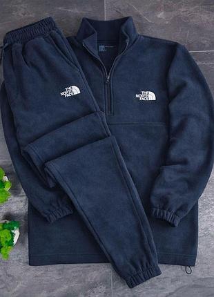 Костюм зимовий the north face полар фліс (синій колір