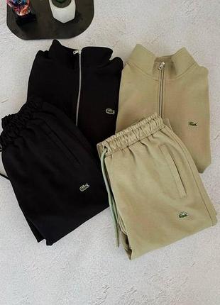 Чоловічий мужской спортивний костюм lacoste khaki