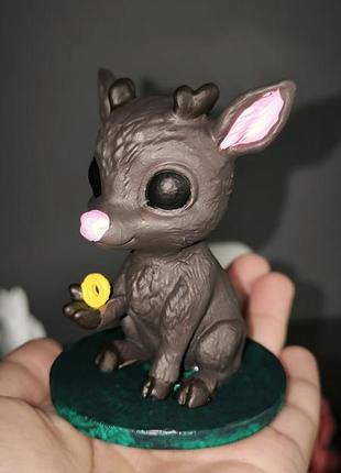 3д фигурка оленёнка funko