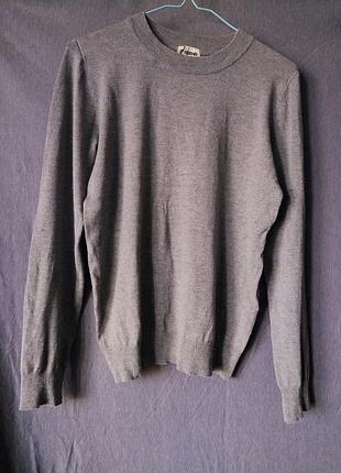 Базовый серый джемпер tezenis (мягкий вискозный трикотаж) — xs / s