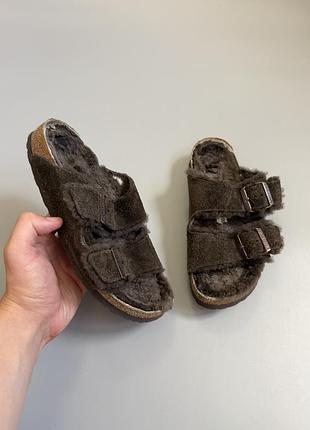 Birkenstock arizona shearling из овчины 38(24.5см)boston gizeh