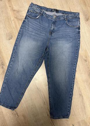 🔥сині джинси мом mom jeans батал miley 20/4 xl