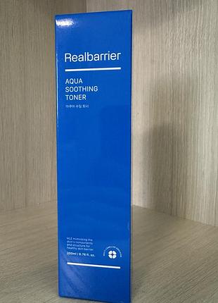 Тонер для обличчя real barrier aqua soothing toner, 190 мл / real barrier aqua soothing toner, 190 ml