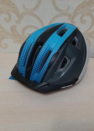 Качественный велосипедный шлем велошлем bikemate унисекс с регулировкой размера и предупредительной индикацией германия
