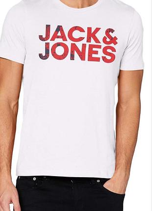 Футболка чоловіча біла jack & jones р.s