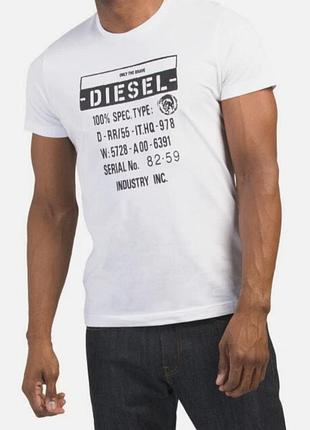 Футболка чоловіча біла diesel р.м