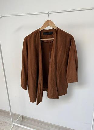 Жакет под замшу zara