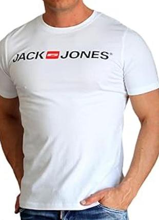 Футболка чоловіча біла jack & jones р.s
