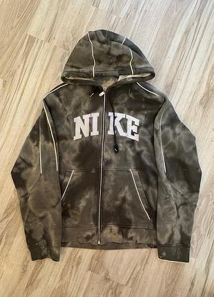 Зіп-худі nike tie dye, streetwear, y2k, vintage, sportswear, gorpcore, skater, skate, archive, oversized, casual, urban, graphic, unisex, rare