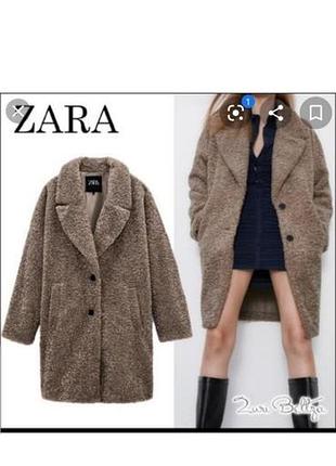 Шубка тедді zara.