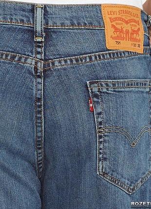 Levi’s 751 standard fit stretch — w32/l32  оригінальні чоловічі джинси levi’s 751
