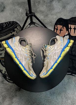 Кросівки asics gel-kayano 12.1 білі/сині/жовті, 38 розмір
