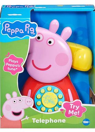 Іграшка-каталка на мотузочці peppa - телефон пеппи