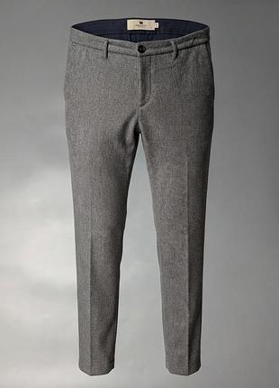 Люксовые мужские шерстяно-кашемировые чиносы брюки weber+weber sartoria, австрия-италия размер 50