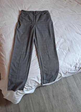 Женские серые брюки в клетку marks &amp; spencer
