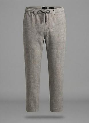 Мужские лен-коттоновые джоггеры massimo dutti, испания размер w32