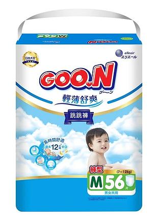 Трусики-підгузки goo.n slim & comfortable для дітей 7-12 кг (розмір 3(m), унісекс, 56 шт)