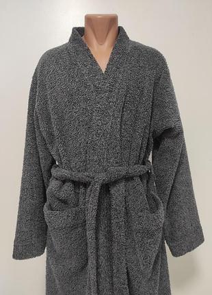 Чоловічий мягкий і теплий халат l/xl ог 128 см