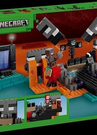 Конструктор lego minecraft битва за візер 494 деталі (21590)