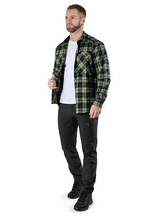 Рубашка «ураган» lime green/navy 2