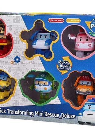 Ігровий набір robocar poli gogo мінірятівники-трансформери делюкс 6 в 1 (zr-915)