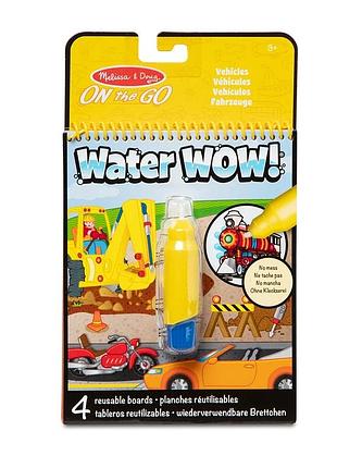 Melissa & doug. water wow: водна розмальовка з ручкою «транспорт»