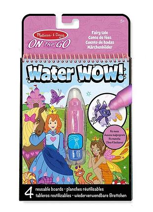 Melissa & doug. water wow: водна розмальовка з ручкою «казковий світ»