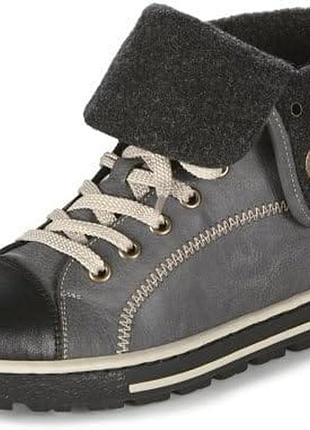 👟 женские демисезонные кеды-ботинки rieker antistress в размере 39 - немецкий уют и уличный стиль!
