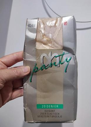 Винтажные капроновые колготки albert heijn (нидерланды), 20 den, р. 40-44 (m-l)