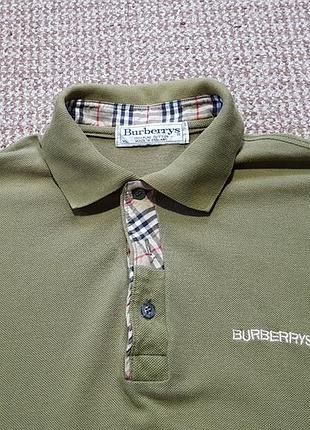 Burberrys vintage polo shirt поло футболка made in england оригинал (xl)