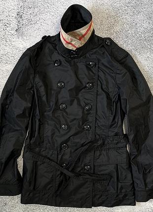 Burberry brit peasdale жіночий короткий тренч xs чорний made in thailand