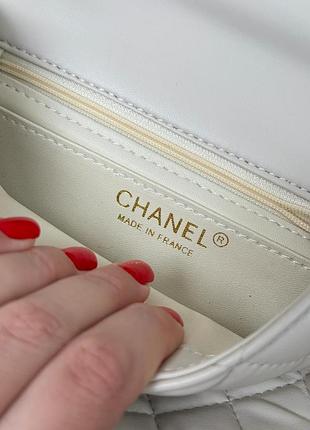 Сумка mini rectangular flap bag with top handle cream s02126 8