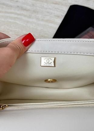 Сумка mini rectangular flap bag with top handle cream s02126 5