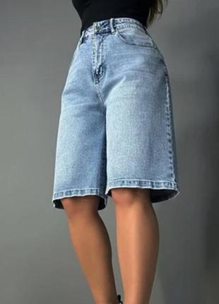 Шорты джинсовые бермуды модные zara