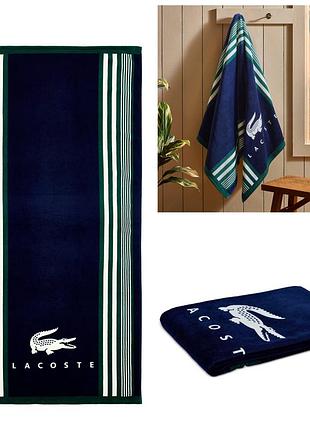 Пляжное полотенце lacoste. оригинал из сша. новый 100% cotton. 91 х 183 см