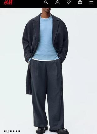 Джемпер merino wool h&amp;m премиальный шерстяной джемпер шерстяная кофта merino wool