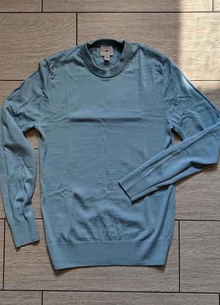 Джемпер merino wool h&amp;m премиальный шерстяной джемпер шерстяная кофта merino wool