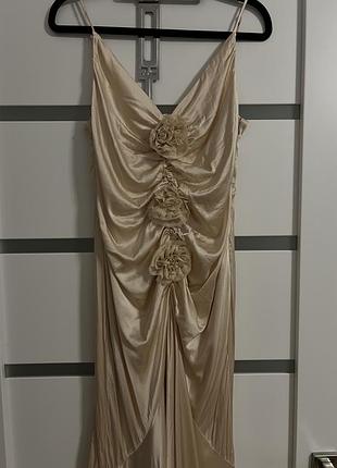 Вечірня сукня у стилі zimmermann balykina frolov бежева rrp 350€