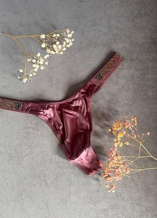 Трусики стразы оригинал виктория сикрет victoria’s secret