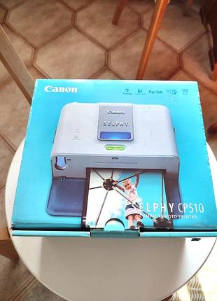 Принтер компактный canon selphy cp510 фотопринтер для печати открыток фото