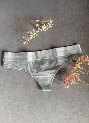 Хлопковые трусики стринги с эластичным поясом оригинал victoria’s secret виктория сикрет